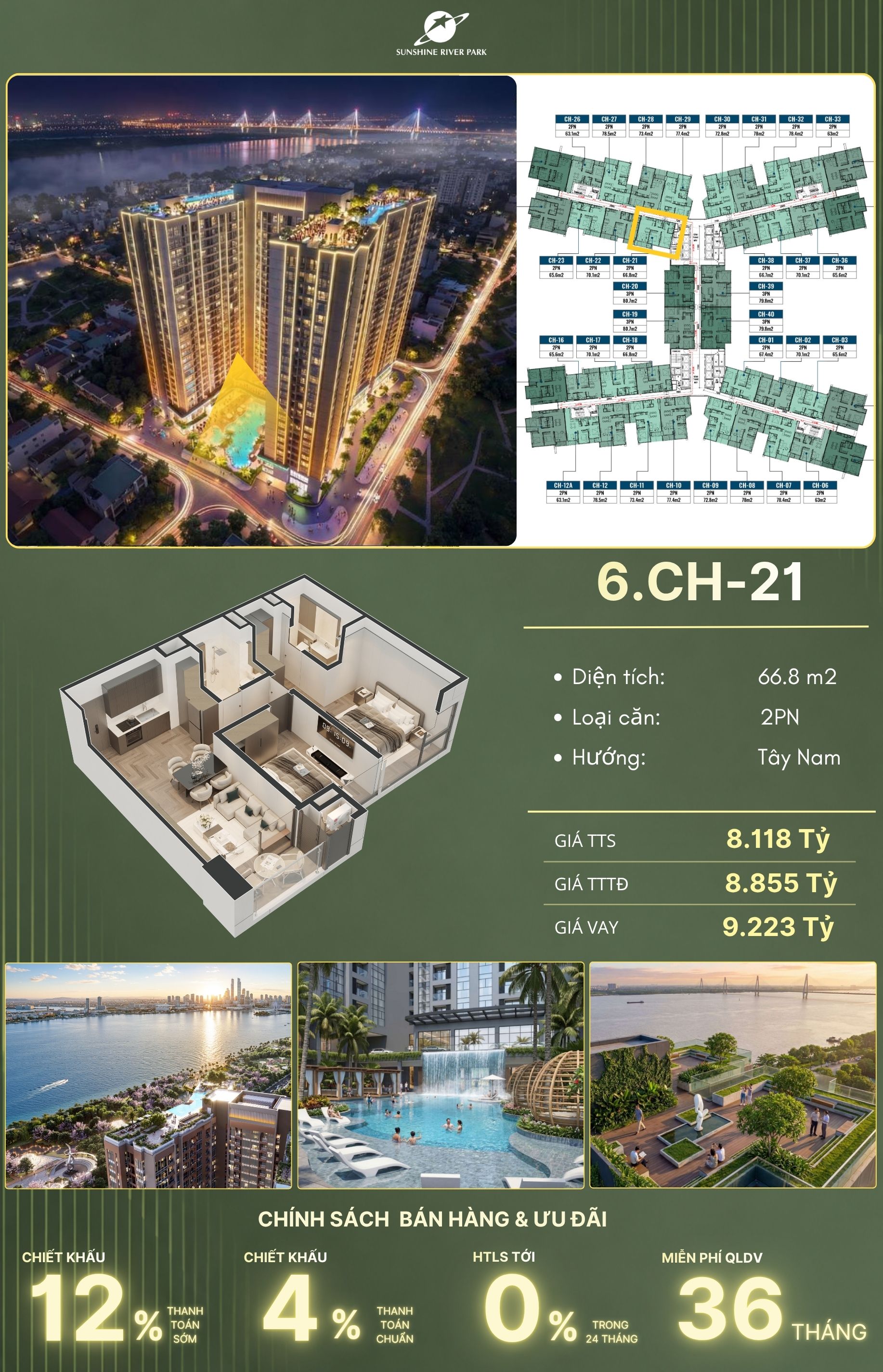 Ảnh trỏ vị trí căn 6.CH-21