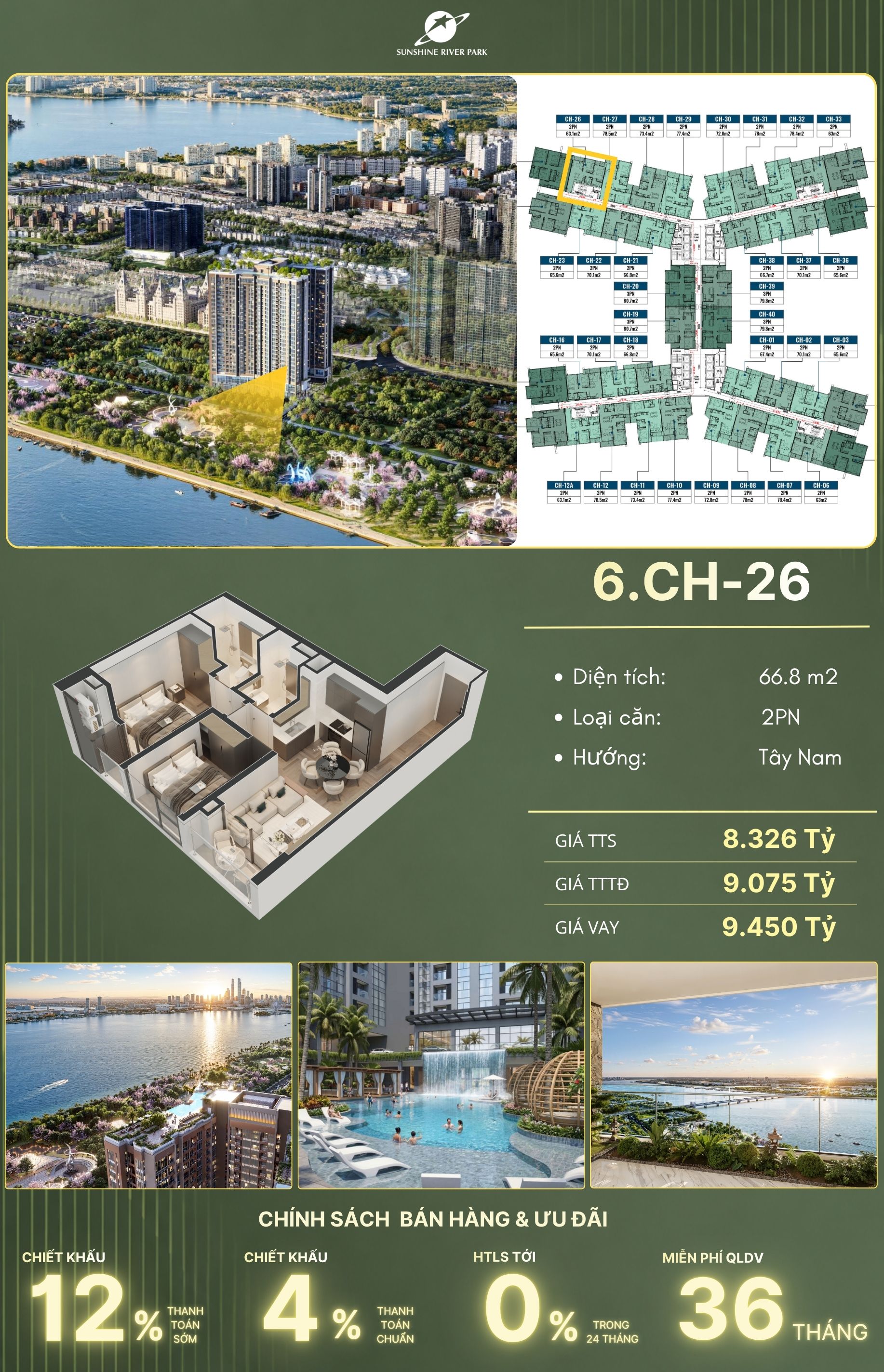 Ảnh trỏ vị trí căn 6.CH-26