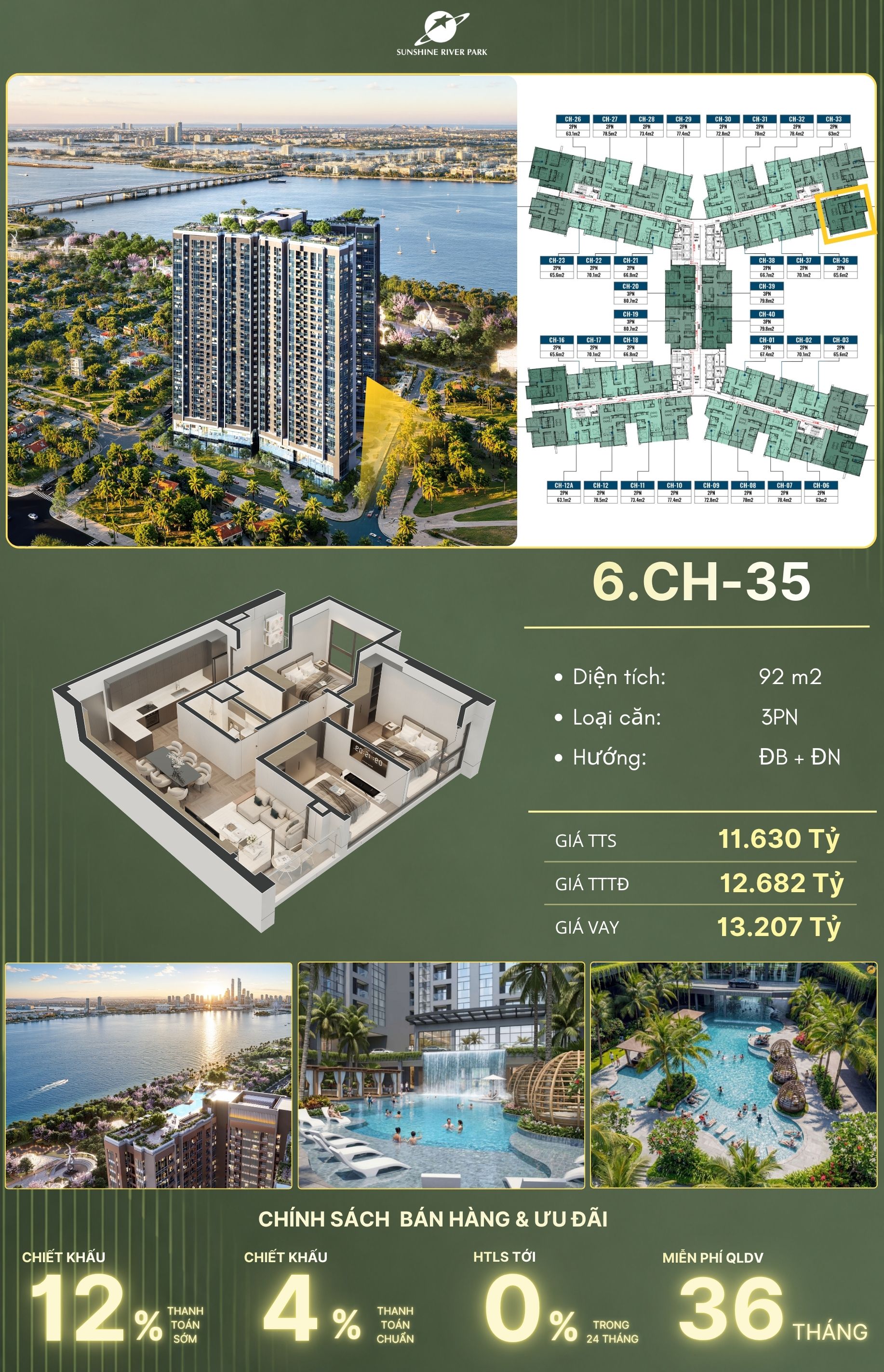 Ảnh trỏ vị trí căn 6.CH-35