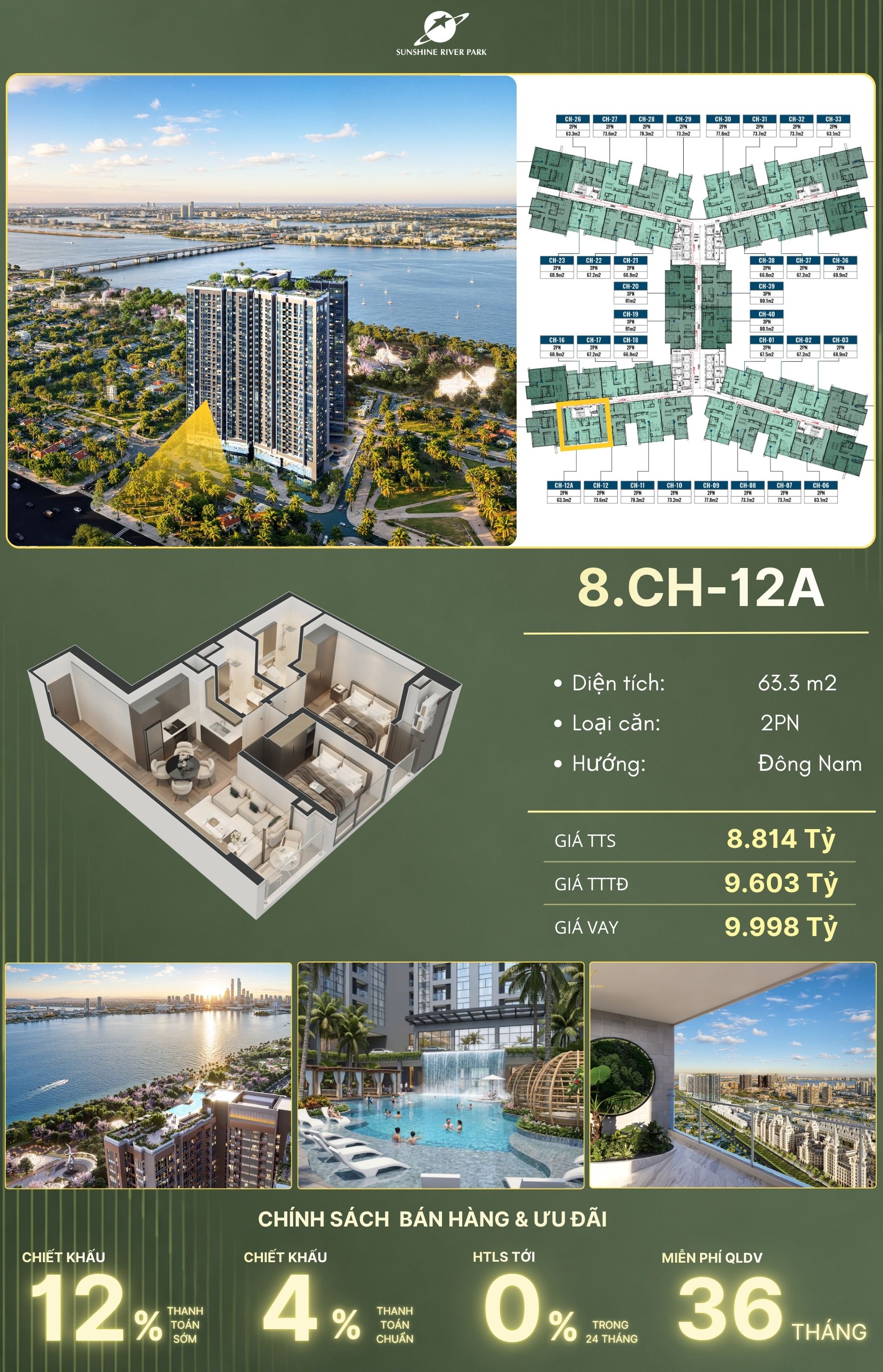 Ảnh trỏ vị trí căn 8.CH-12A