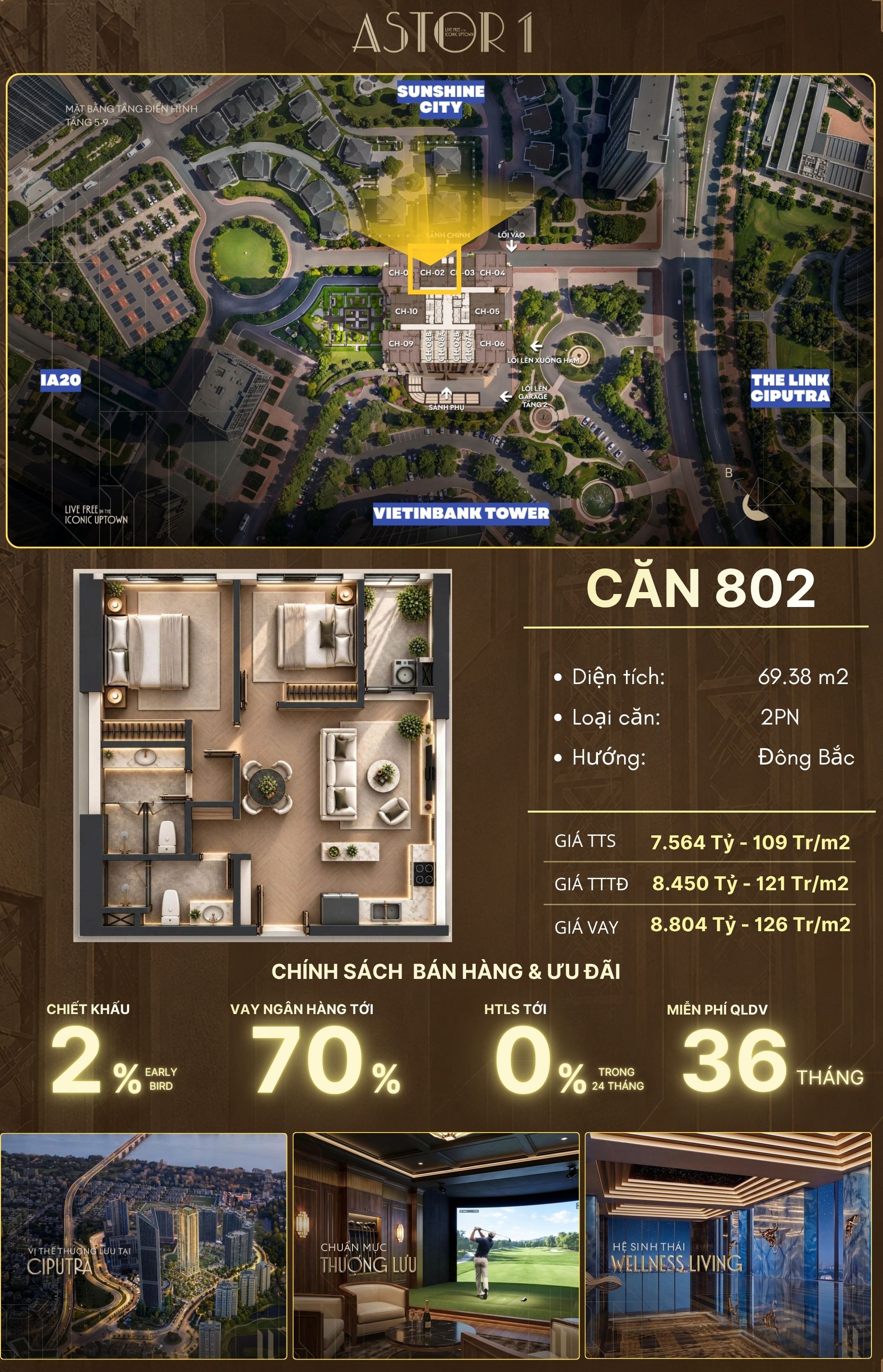 Ảnh trỏ vị trí căn 802