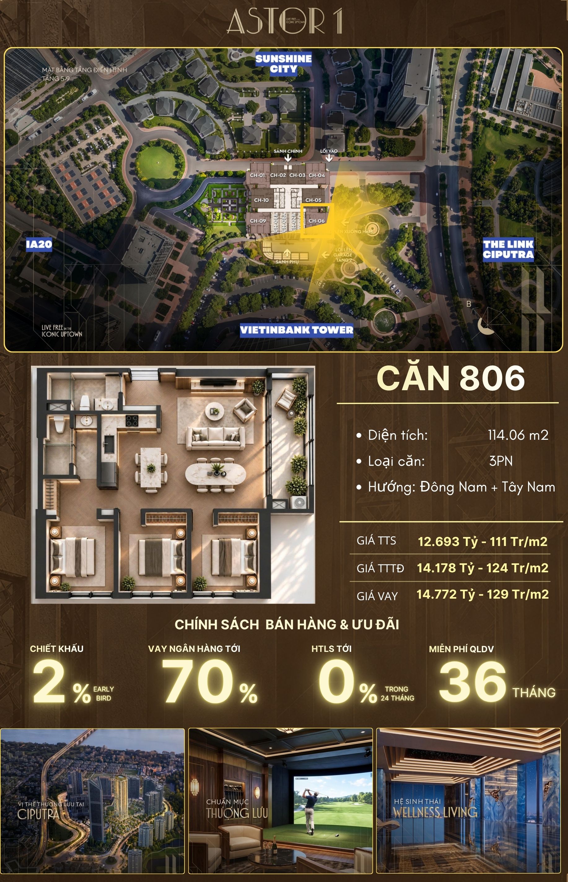 Ảnh trỏ vị trí căn 806