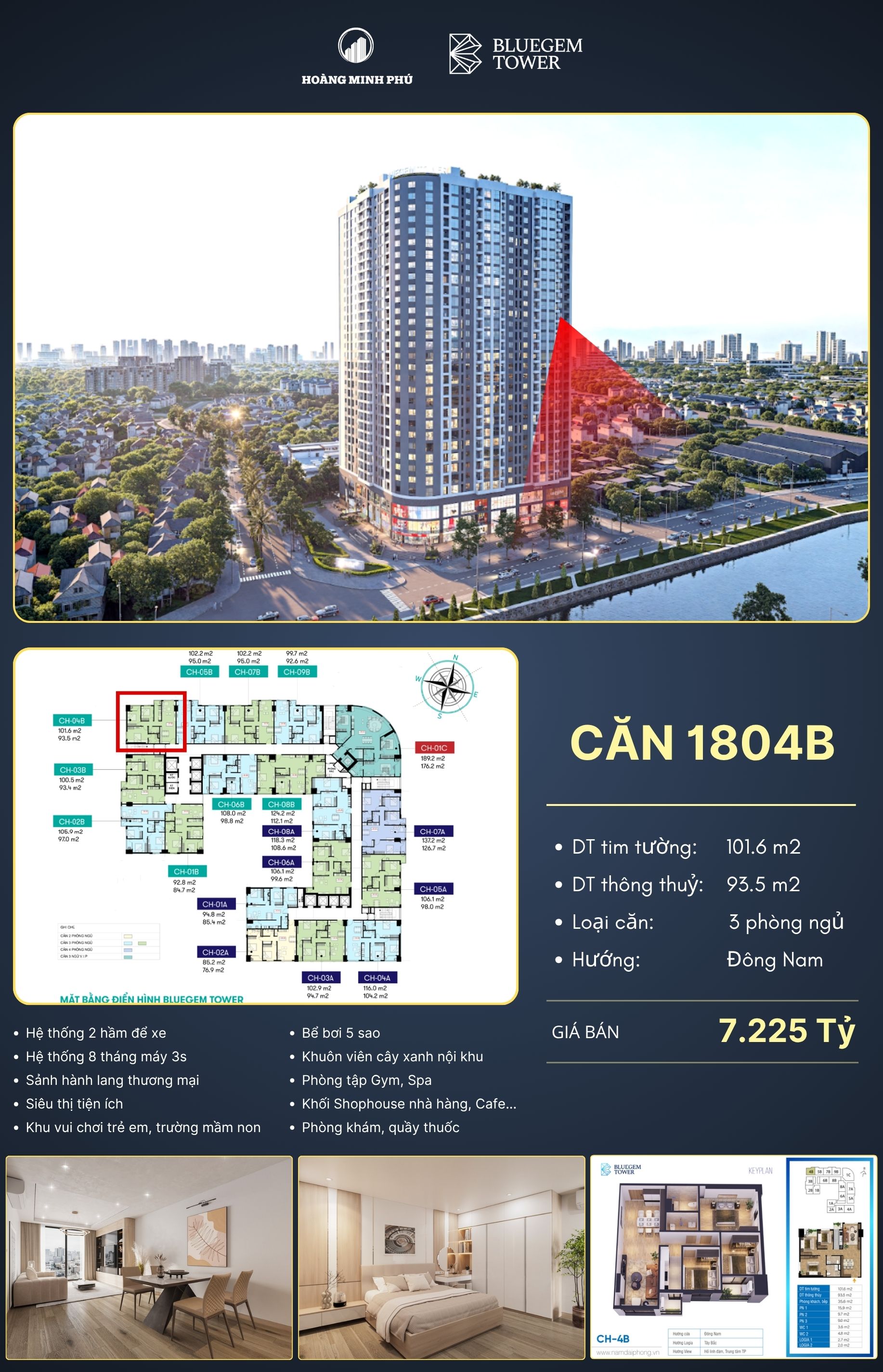 Ảnh trỏ vị trí căn 1804B
